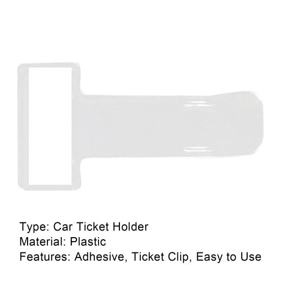 5Pcs Practical Card To Use Holder Easy Lasting Long Portable Car Parking Receipt Holder for