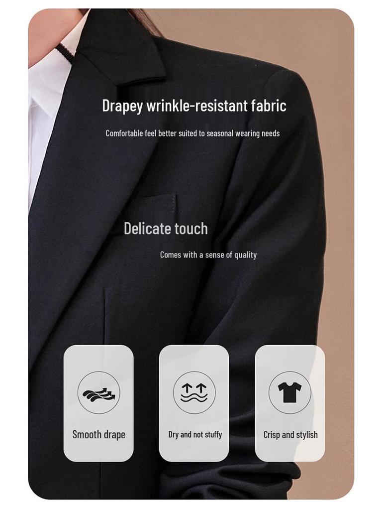 Женский деловой костюм Zihong класса люкс - Весенне-осенний темпераментный стиль для собеседований в колледже и официальной одежды