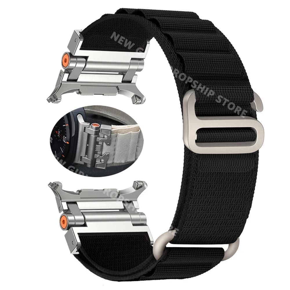 Нейлоновый ремешок Alpine Sports для Samsung Galaxy Watch Ultra 47 мм Без зазоров Ремешок Quick Fit Браслет с изогнутым концом для GALAXY ULTRA 47 мм