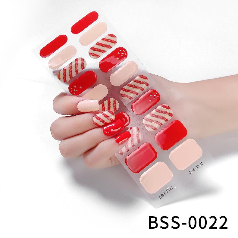 Gel Manicure Stickers Semi-cured Gel Nail Stickers Nail Polish Glue Manicure Stickers
