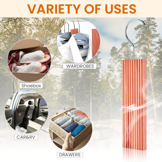 1 Set Cedar Wood Wave Pattern Wave Shaped Wooden Balls For Insect And Moth Control