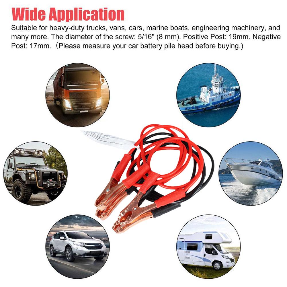 1.8M 500A Car Battery Clip with Fire Line Battery Booster Cable Emergency Ignition Jump Starter Lead Wire Clamps Accessories