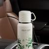 620ml Travel Mug Stainless Steel Thermal Cup Portable Flower Pattern Thermos Bottle  Travel