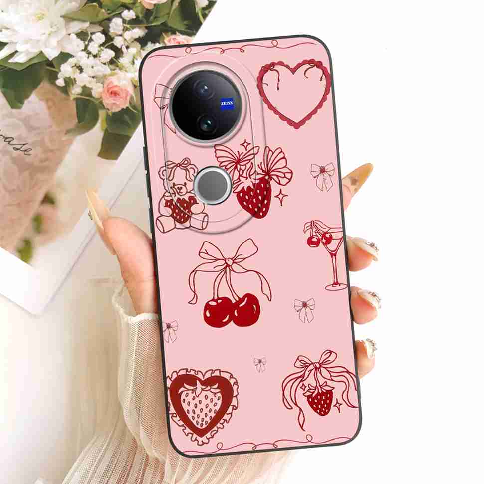 Для VIVO V50 5G Чехол Роскошный Силиконовый Ударопрочный VIVOV50 5G V2427 Корпус Цветной Мультяшный Мягкий Защитный Чехол для Мобильного Телефона