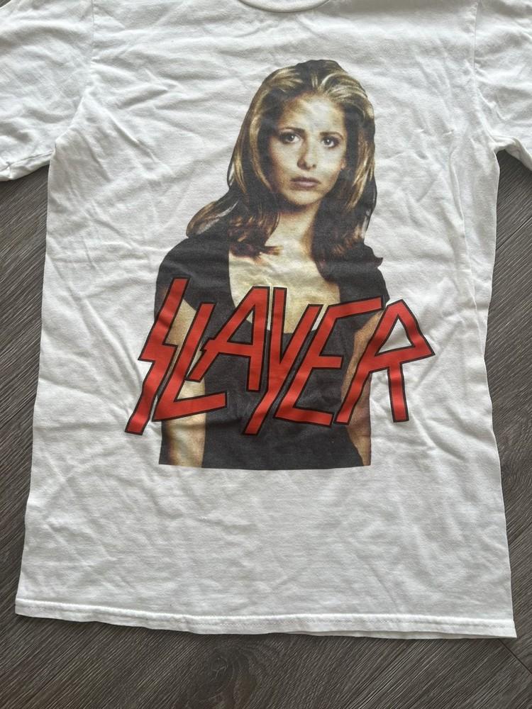Новая футболка Slayer Buffy The Vampire Slayer 90-х, редкий дизайн, унисекс, размеры S-5XL, белая унисекс футболка