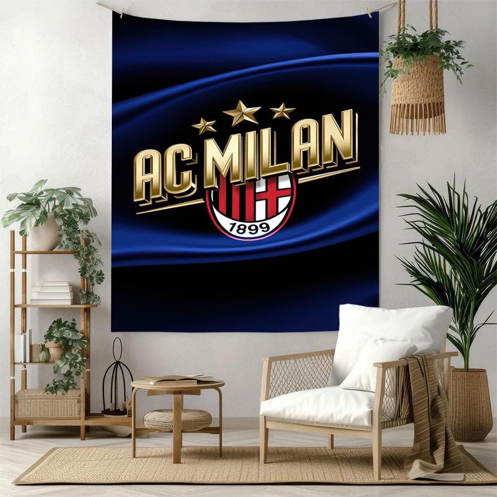 Ac Milan Wall Decor Tapestry Art For Pet Memorial Birthdaywedding Party Backdrop Family Gift