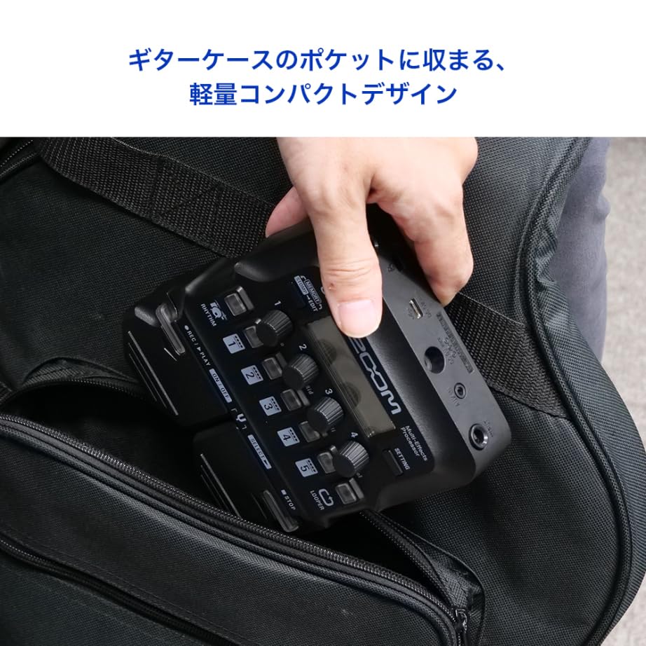 ZOOM G1 FOUR Guitar Lightweight and Featuring Over 60 Effects and 13 Amp a and a Drum Perfect for Home and Live Guitar Effects Extended Multi-Effects