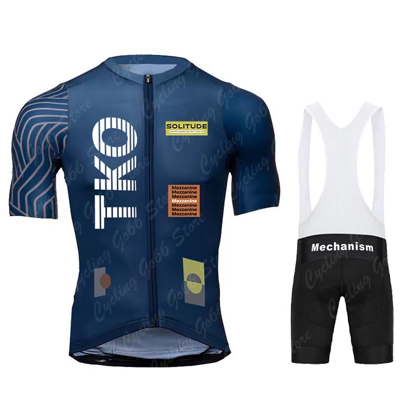 Men's Short Sleeve Cycling Jersey Set and Bib Shorts Pro Race Bicycle Clothing MTB Ropa Maillot Summer Cycling Clothes 2026 TKO