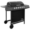 VidaXL Gas Barbecue Grill with 6 Burners Outdoor Grill Cooking Grid Garden Barbecue Outdoor Barbecue 48551