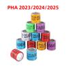 PHA 2025 8 мм Кольцо для лапки голубя Алюминиево-пластиковый материал Кольцо для лапки птицы с номерами Разноцветное опционально Птичьи принадлежности 30 шт.