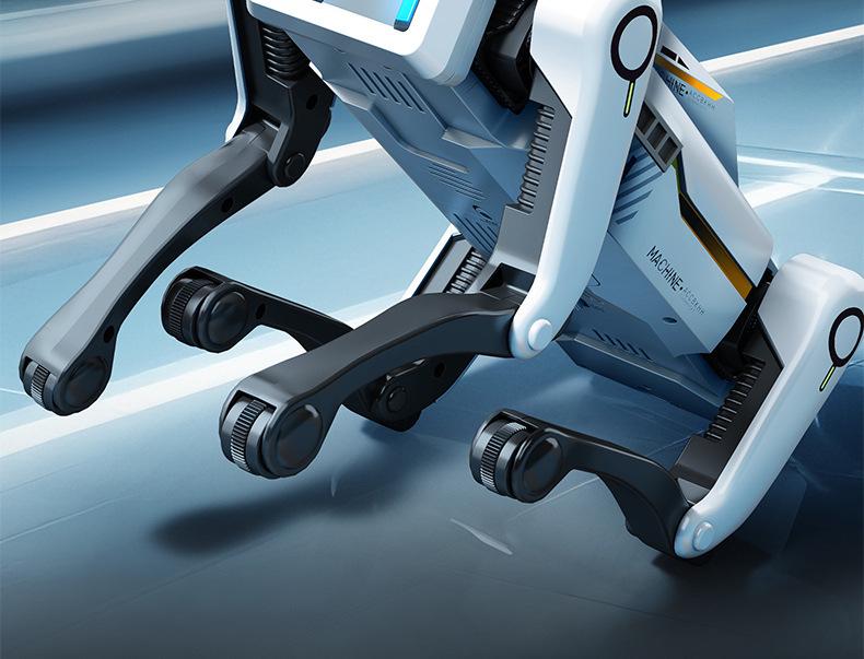 Умный робот-собака с ИИ, голосовым диалогом, дистанционным управлением, функцией звонка, подбором предметов и стреляющим пушками