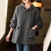 Autumn Winter Vintage Pullovers Tops Women Clothing Hoodies Sweatshirts Oversize Loose Casual Lady Thicken Cotton Liner