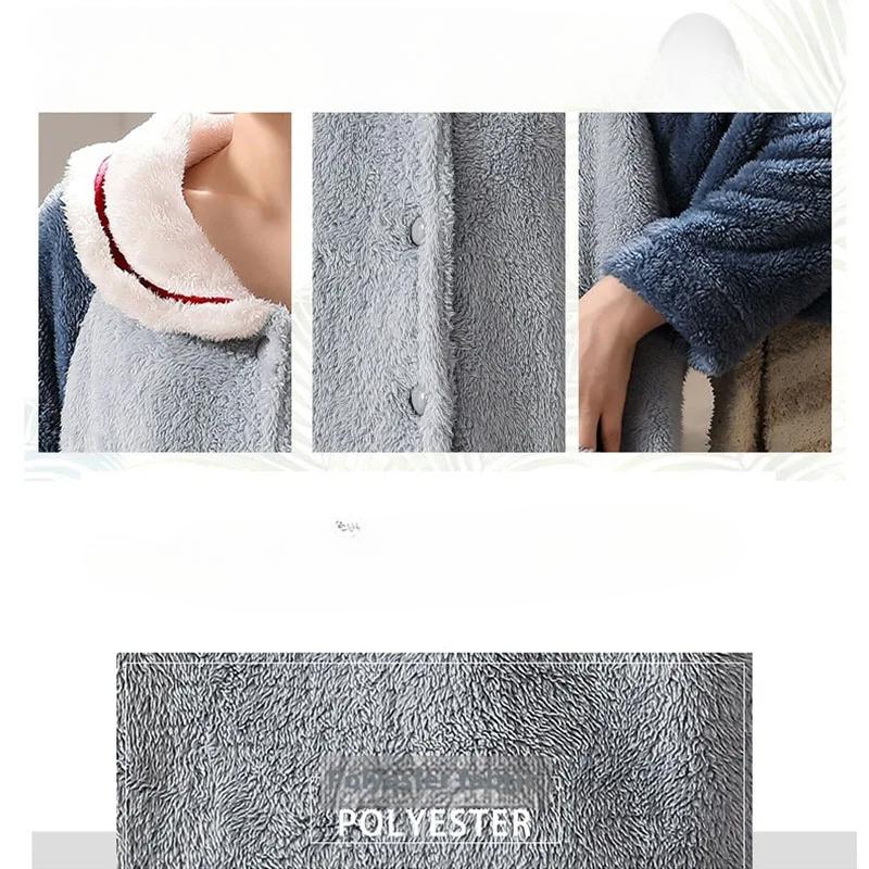 Утолщенная теплая фланелевая пижама женская зимняя студенческая ночная рубашка с рисунком с длинным рукавом длинные брюки женская пижама 2 шт.