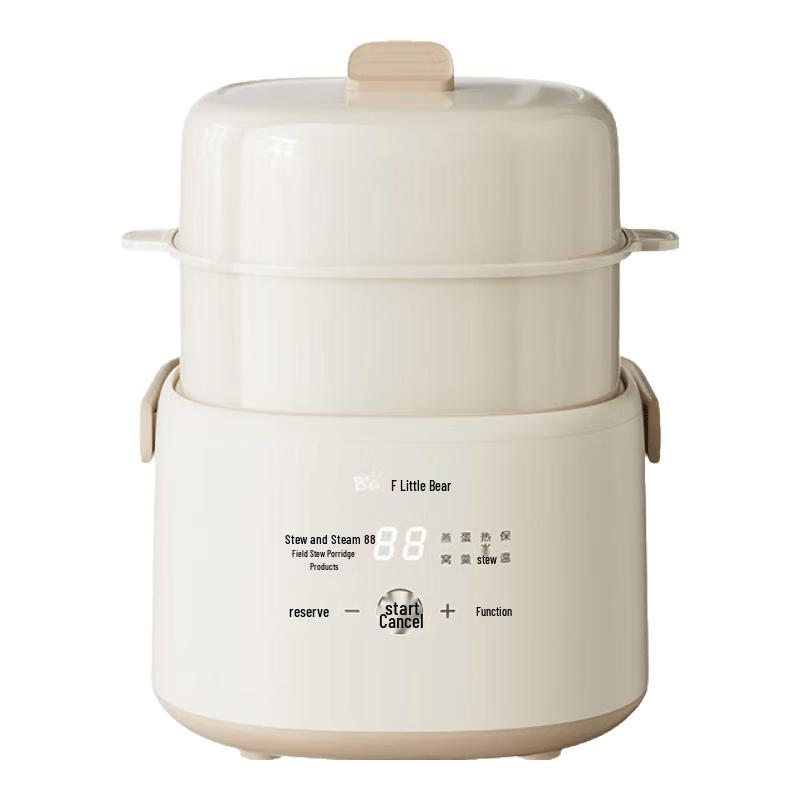 Bear 1L Baby Food Electric Stew Pot CN plug (adapter included)