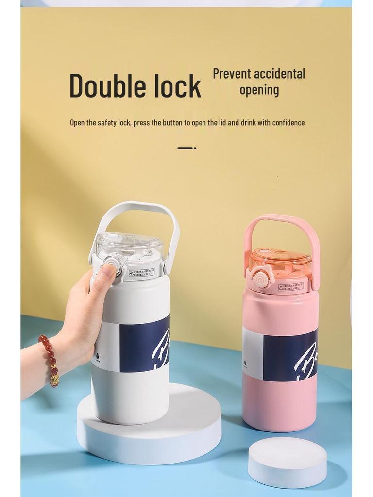 Изолированная чашка-соломинка из нержавеющей стали 316 - Большая вместимость, портативная для студентов