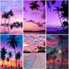 Закат DIY 5D алмазная живопись полная круглая дрель Алмазная вышивка пейзаж картина из стразов мозаика вышивка крестиком настенное искусство