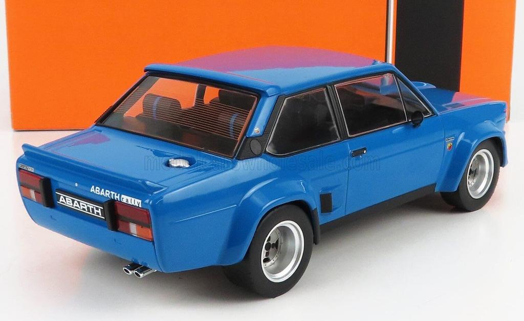 IXO Fiat Abarth Diecast Car Scale FIAT 131 Abarth Rally 1980 1/18 (Blue)