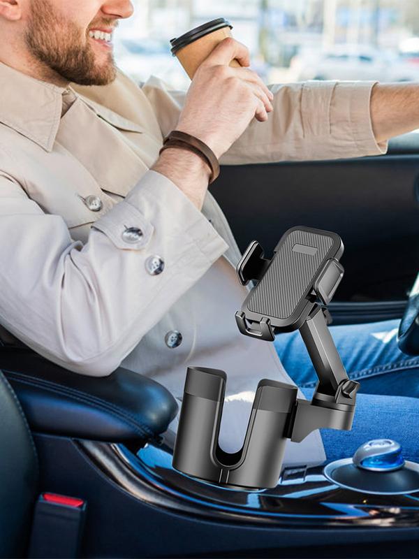 Многофункциональный автомобильный держатель для телефона, авто 2 в 1, держатель для сотового телефона, подставка для стакана, гибкая поддержка для сотового телефона в автомобиле
