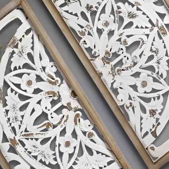 Набор из 2 деревянных настенных панелей для украшения дома, резная деревянная настенная панель ручной работы, настенный художественный декор, 76,2 см