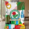 Blackburn Rovers Football Print Flannel Blanket, Soft Warm Lightweight Throw Blanket for Sofa Bed Camping