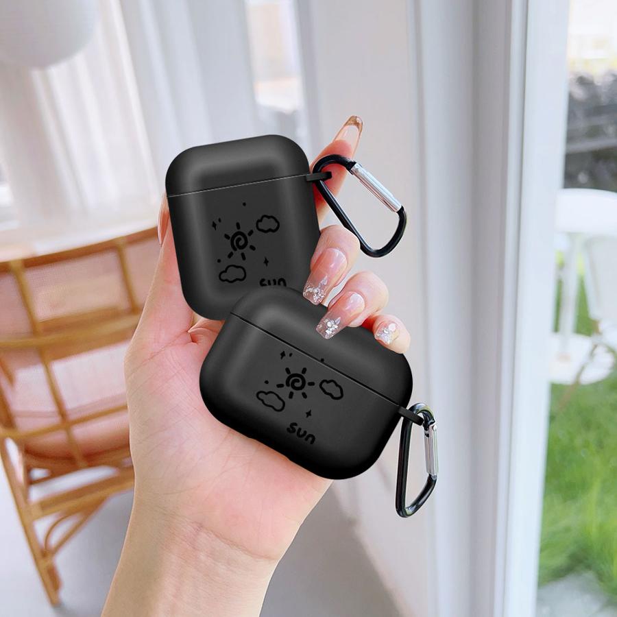 Чехол-накладка с узором Солнце и Луна для наушников Airpods Pro2 Pro 4 1 2 Pro3 3