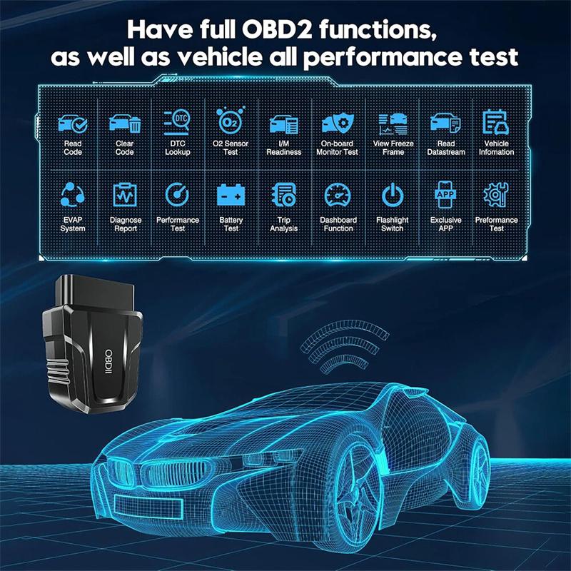 V011 Bluetooth 5.4 Автомобильный 2 Сканер 25K80 Диагностический Инструмент Полная Функция Домашнее Приложение Для Ios/Android Obdii Чтение Кода Pk Elm327