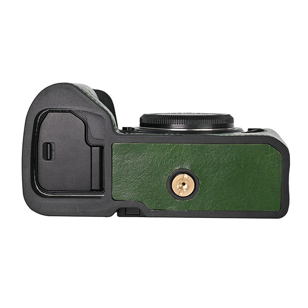 Получехол из искусственной кожи для камеры Fujifilm XH2 XH2S Fuji X-H2 X-H2S, защитная крышка с нижним открытием