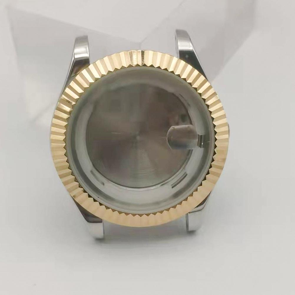 40mm Men's Mineral Glass Watch Accessories with Date Window for Pearl 2813 Movement