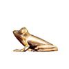 Solid Brass Mini Frog Desktop Ornament Decorative Keychain Lucky Toad Animal Figurine Home Decor