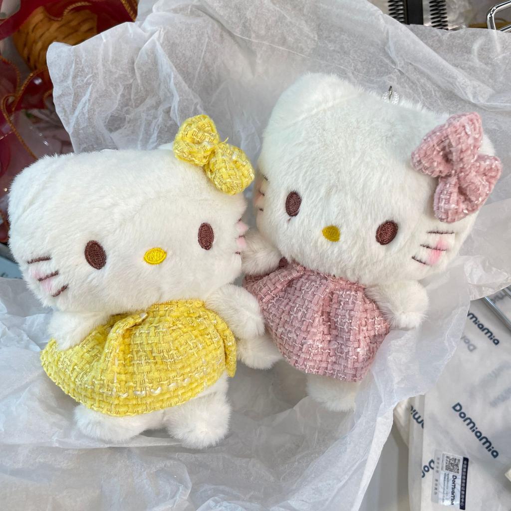 Cute Kitten Plush Keychain Bag Charm Creative Couple Gift Soft Cat Doll Pendant Accessory