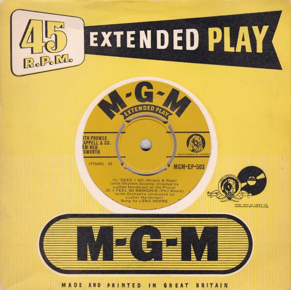 7-дюймовая пластинка ЛЕНА ХОРН - Лена Хорн поет EP MGMEP503 MGM Records 1954 Великобритания Джаз Б/у
