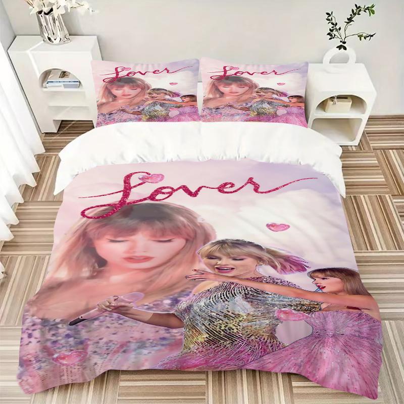 3Pcs Taylor Swift Lover Album Artwork Bedding Sets For All Sizes New 3D Printed Bed Cover Comforter Duvet Cover Pillowcase Bedroom Decoration