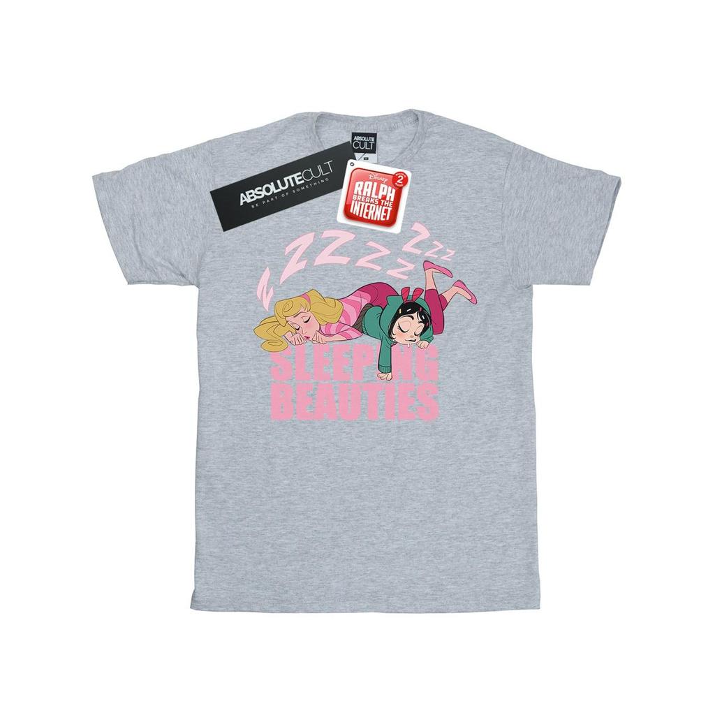 Disney Womens/Ladies Wreck It Ralph Aurora And Vanellope Cotton Boyfriend T-Shirt