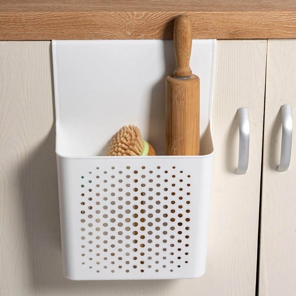 No-Drilling Cabinet Door Storage Shelf Wall Mounted Side Hanging Basket Bathroom