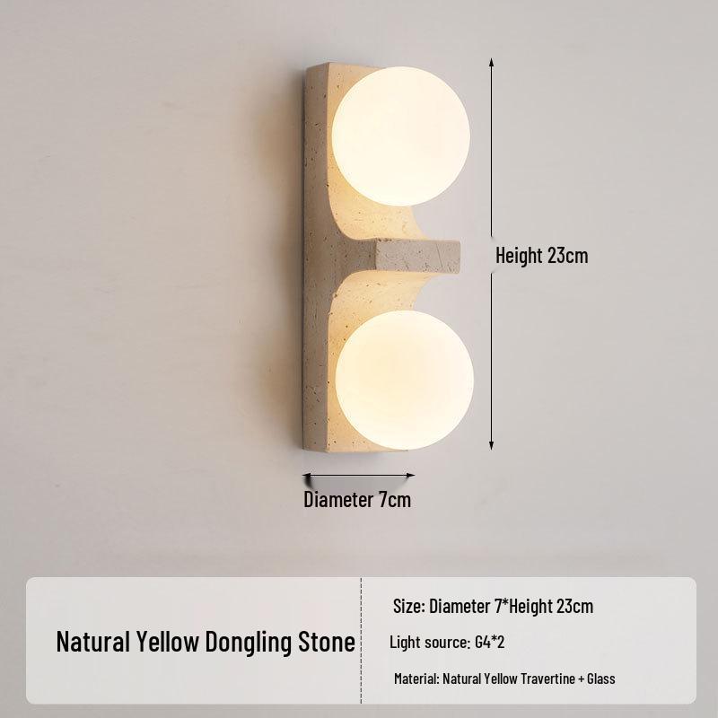 Настенный светильник Ваби-Саби в стиле середины века кремового цвета для спальни или гостиной