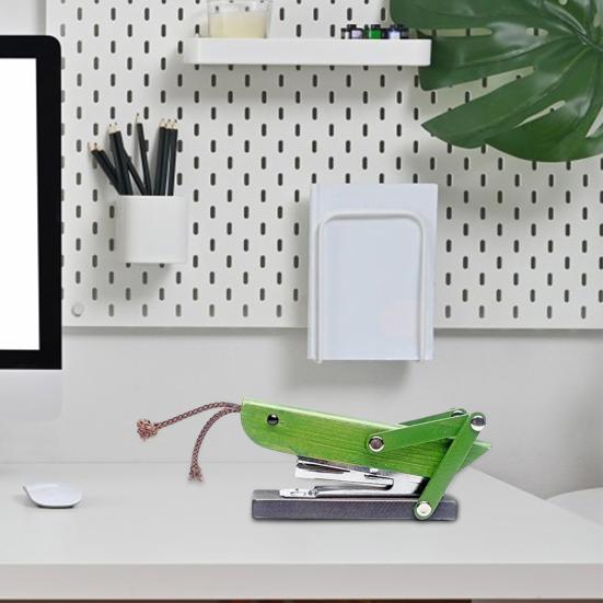 Степлер Grasshopper с эргономичной ручкой, металлический степлер, прочный настольный скоросшиватель для бумаг, компактный портативный офис