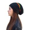 Striped Color Jamaica Knitted Hat Beanies Pullover Skull Caps Weaving Reggae Hat  Winter Autumn