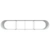 Raised Bed Brown 400 x 80 x 81 cm Steel