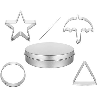 6 шт. Инструменты для приготовления корейской сахарной конфеты из нержавеющей стали Формы для печенья