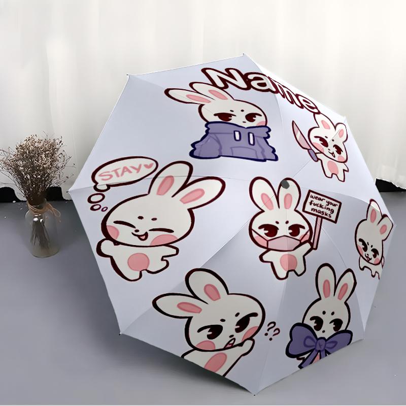 Personalized Name K-Kpop Team Print Umbrella - Automatic Open/Close, Eight-Rib Durable Frame, Automatic Folding Umbrella