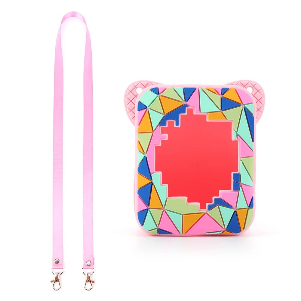 Silicone Case Washable Protective Cover with Lanyard Silicone Protective Case for Bitzee Magicals Interactive Toy Digital Pet