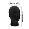 Durable Mannequin Head Foam Black Velvet Mannequin Manikin Head Wig Display Cosmetology Beauty Display Model Styling Tools