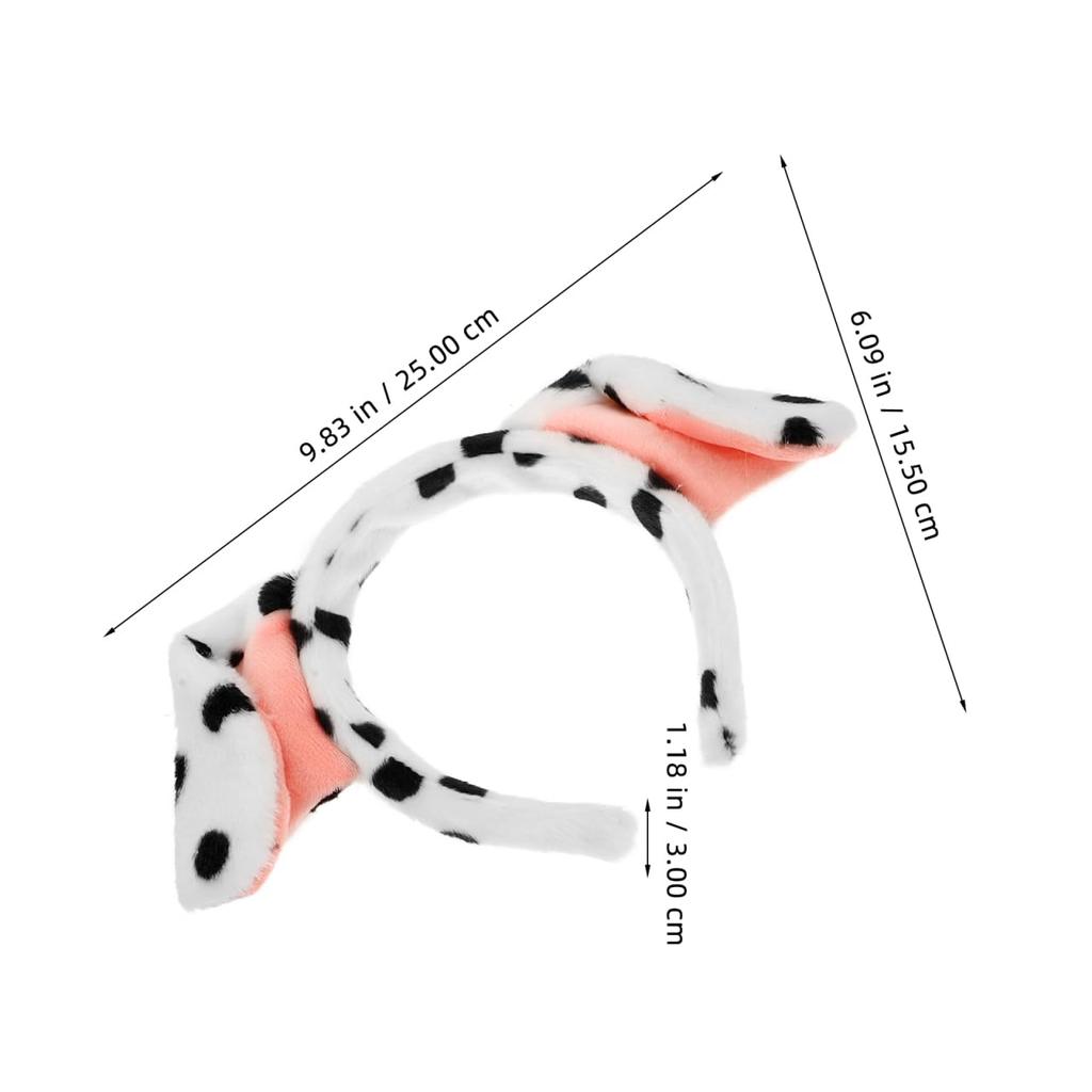 CIMAXIC Dog Headband Puppy Ears Lightweight Fluffy x Dog Cosplay Accessories for and Halloween Set, Headband, Material, 9.84 6.10 Inches, Birthdays,