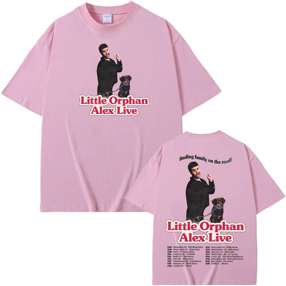 Футболка Alex Warren - 2026 European Arena Tour, летняя, в корейском стиле, высокого качества, винтажная, 100% хлопок, удобная.