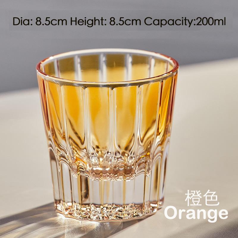 1PC Fashioned Cut Glass Whiskey Glass Tumbler Water Glass Cup Suitable for Cocktail Whisky Drink Red Wine Vodka