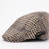 Men's Houndstooth Tweed Effect Dickon Beret