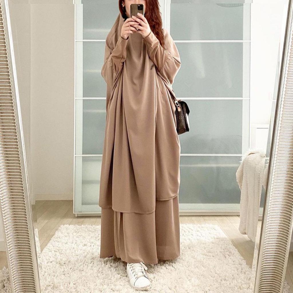 Новый комплект платья-свинга однотонного цвета 2022