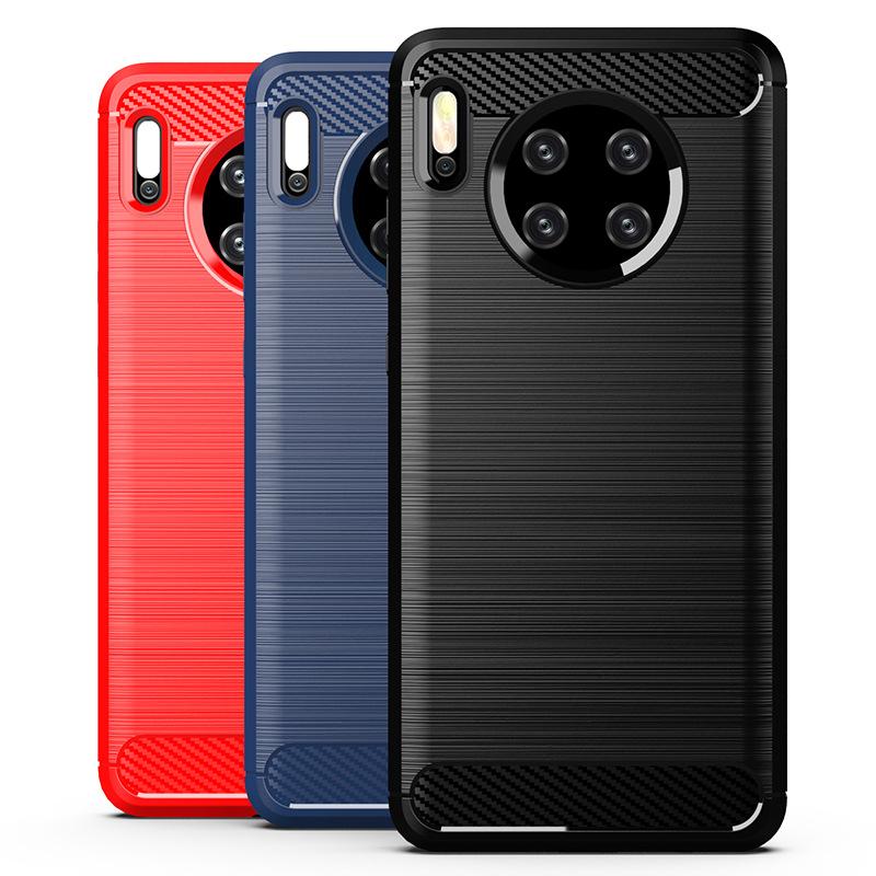 Применимо к чехлу для мобильного телефона Huawei Mate11, защитный чехол Nova1Pro, Nova1SE, чехол из углеродного волокна с текстурой, противоударный, мягкий