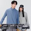 MINISO Мужская футболка с длинным рукавом и молнией на половину, быстросохнущая