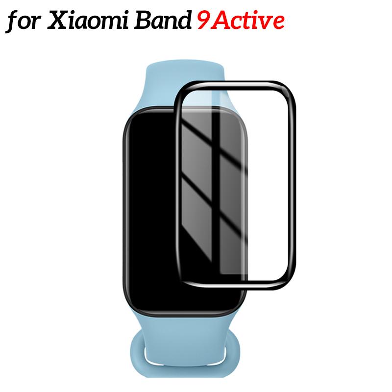 Защитные пленки для экрана умных часов Xiaomi Miband 10 9Pro 8 9Active, 3D изогнутые, гибкие, противоударные, защитные пленки для Mi Band 10